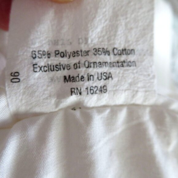 Pair of 2 White Lace Ruffle Curtain Drape Panels 44" x 62" Cottage Shabby Chic - Picture 16 of 16